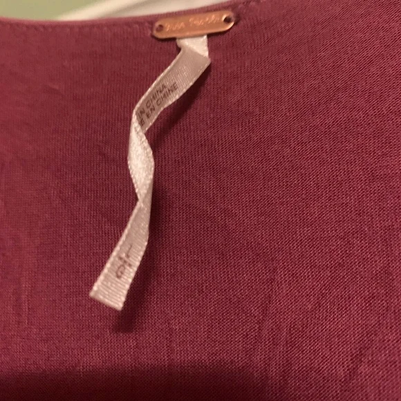 NWT Free People Mulberry Draped Dress ☮️ - Picture 5 of 8